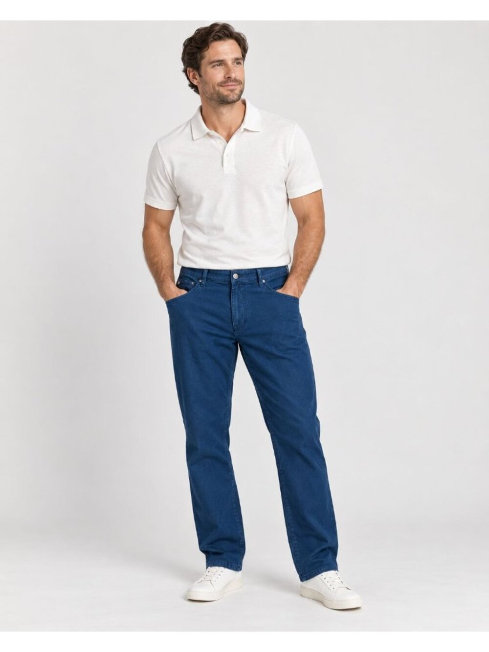 Linksoul Chino Pants Mens 40 Blue Bamboo Blend Stretch Golf Casual Pants